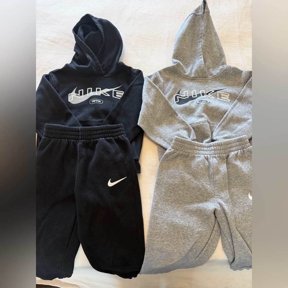 Nike Kids Hoodie & Jogger Set - Black and Gray